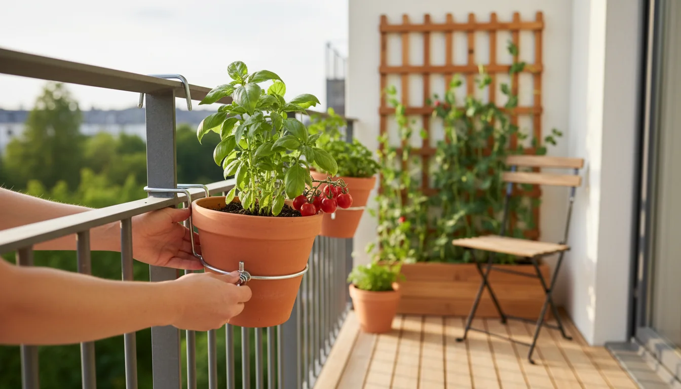 Potager vertical de balcon : idées gain de place et supports - tutorial