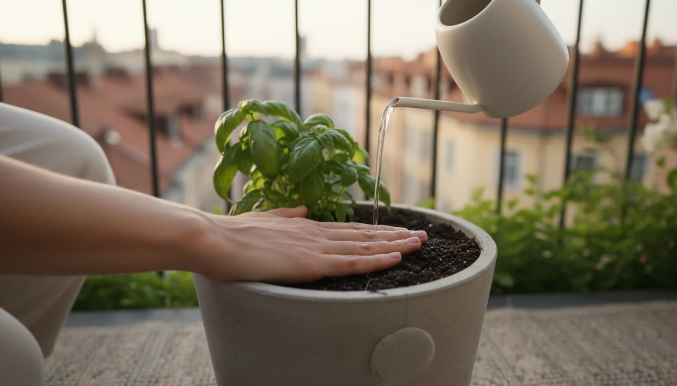 Rituels du matin au balcon : arrosage, souffle, silence - tutorial