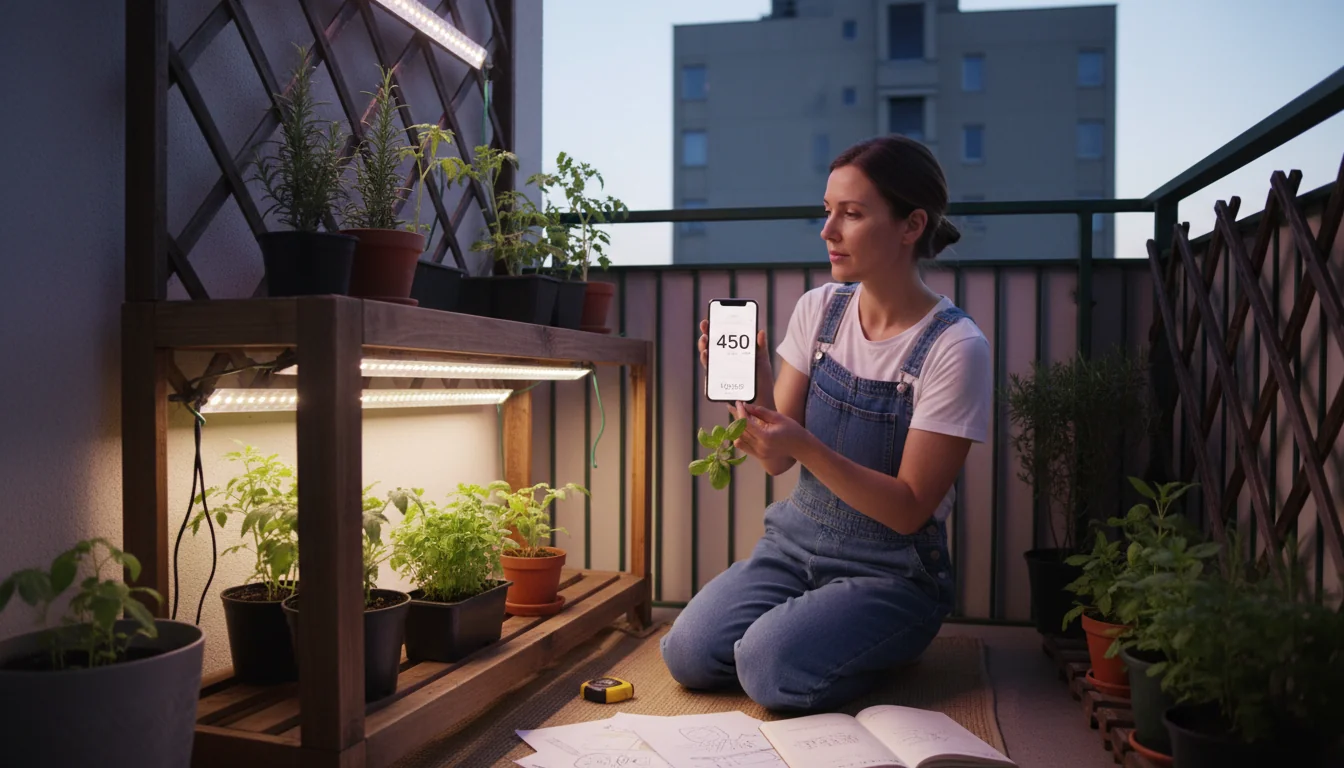 Éclairage pour balcon ombragé : leds horticoles mode d'emploi - lifestyle