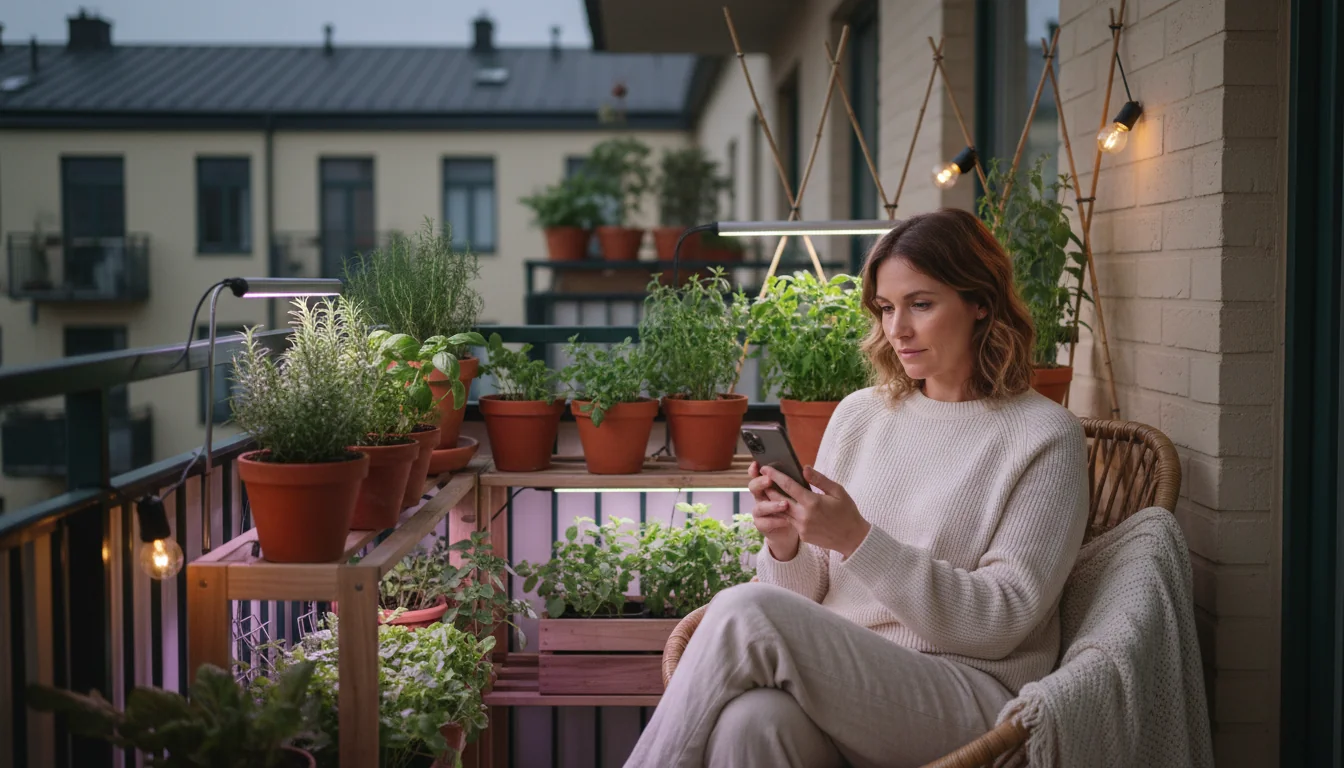 Éclairage pour balcon ombragé : leds horticoles mode d'emploi - ambiance