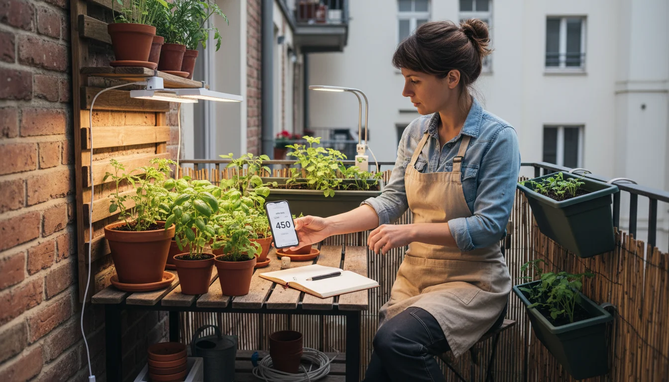 Éclairage pour balcon ombragé : leds horticoles mode d'emploi - decor