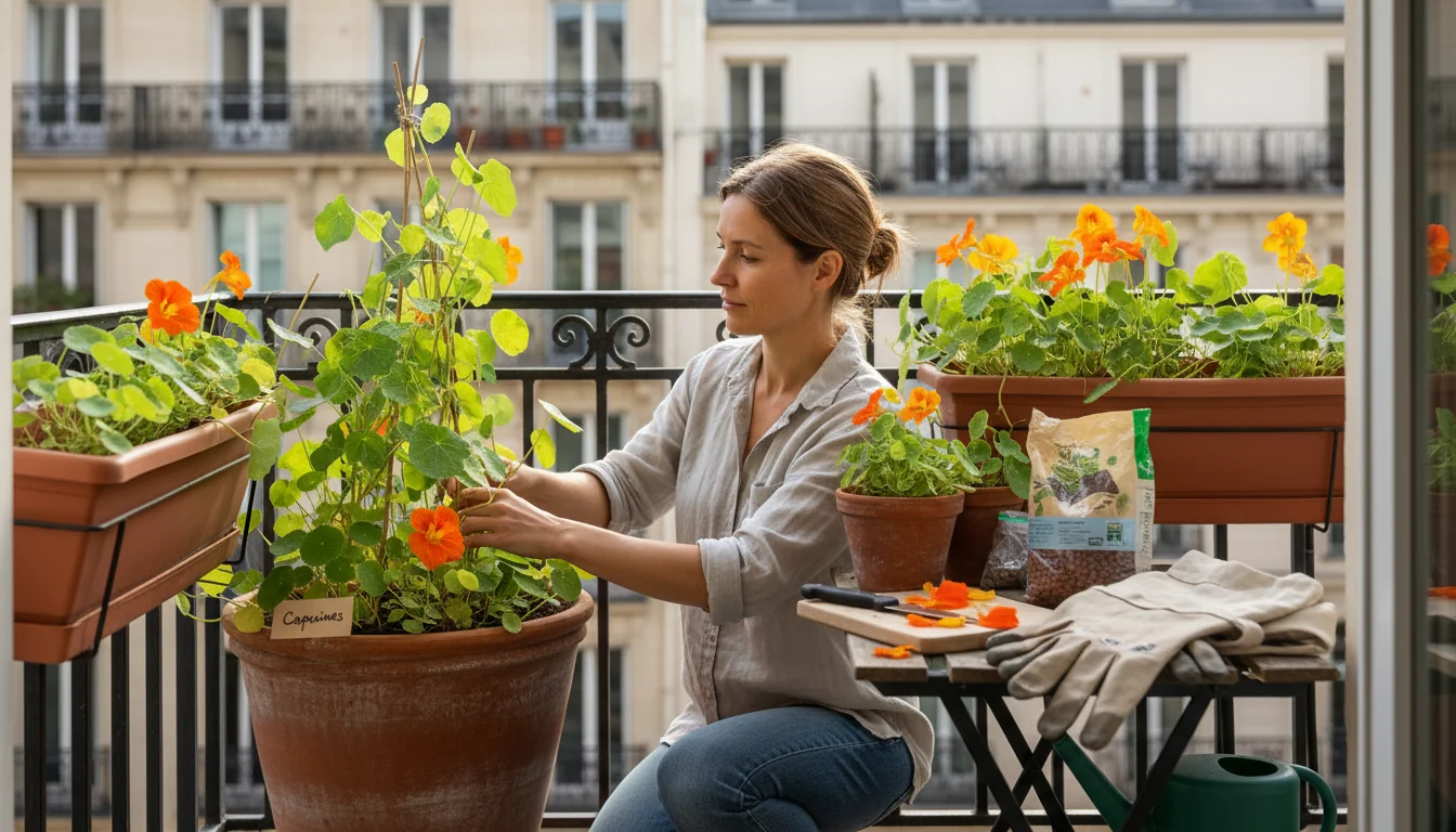 Capucines en pot: fleurs comestibles et utiles au balcon - lifestyle