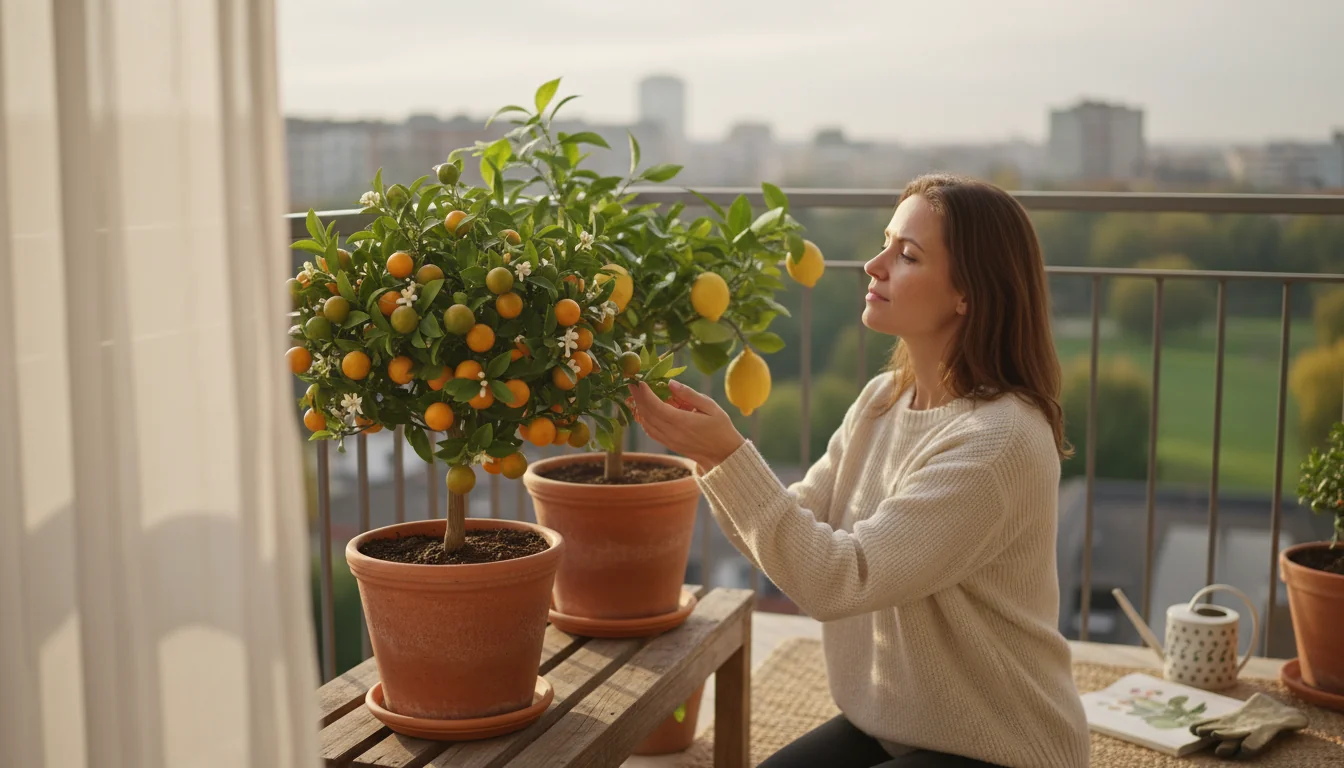 Agrumes en pot: cultiver citronnier et calamondin en ville - ambiance