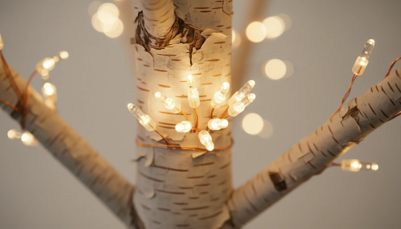 Arbres lumineux pour mariage: idées déco faciles - detail