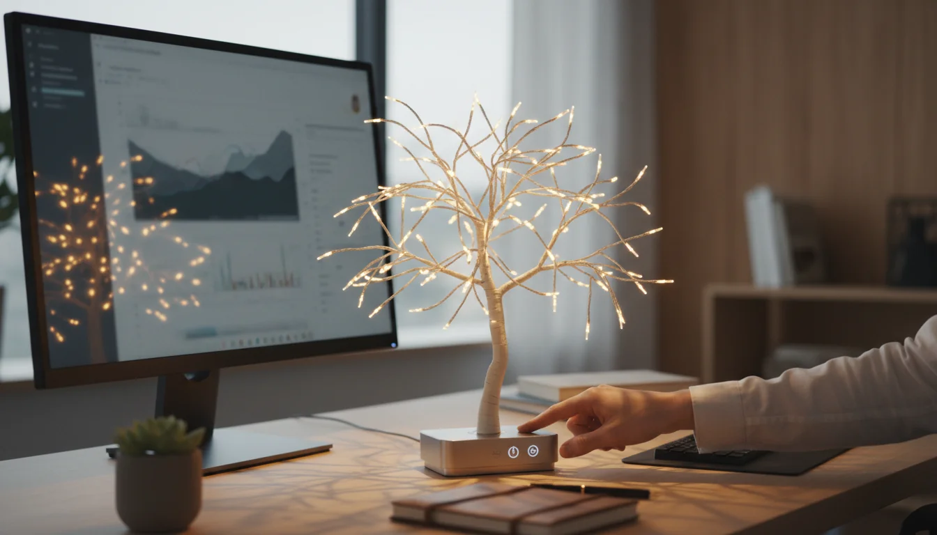 Bureau à la maison: booster le focus avec un arbre lumineux - tutorial