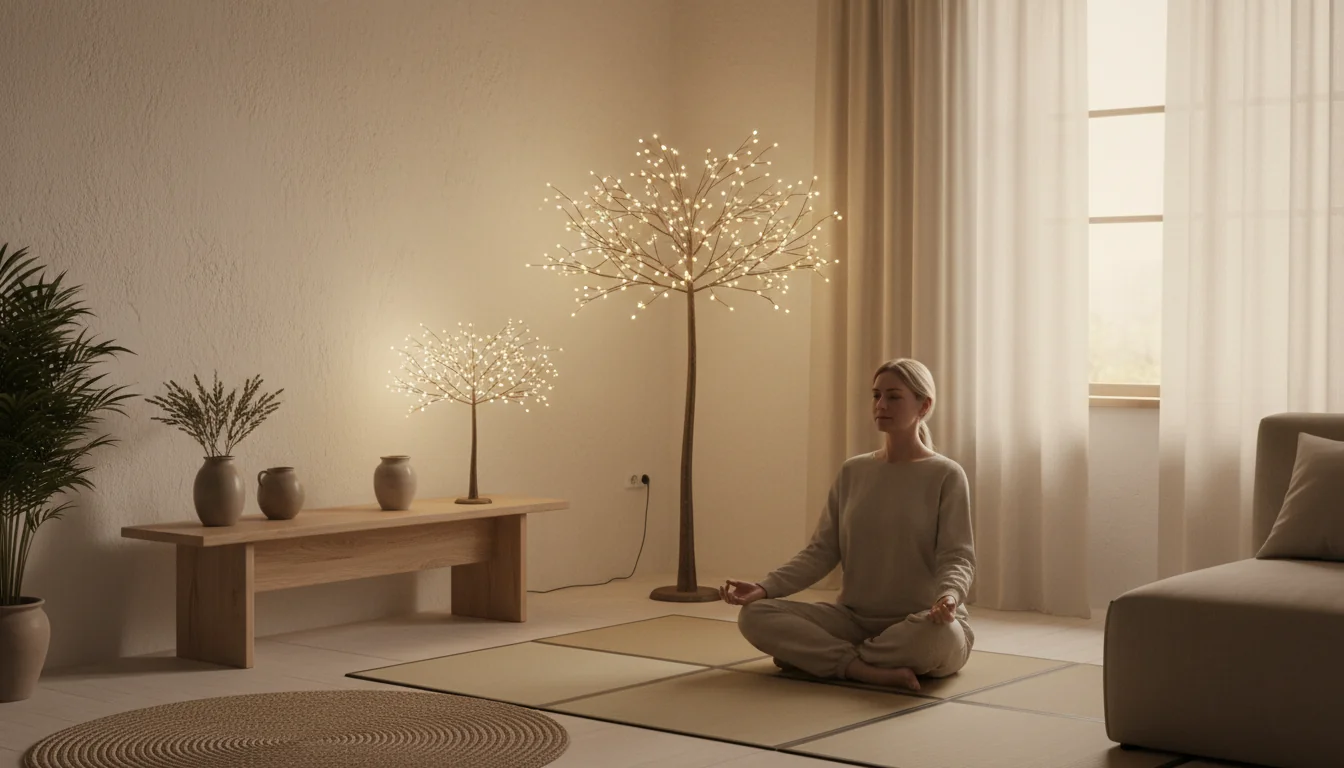 Style Japandi: arbres lumineux pour une zenitude douce - decor