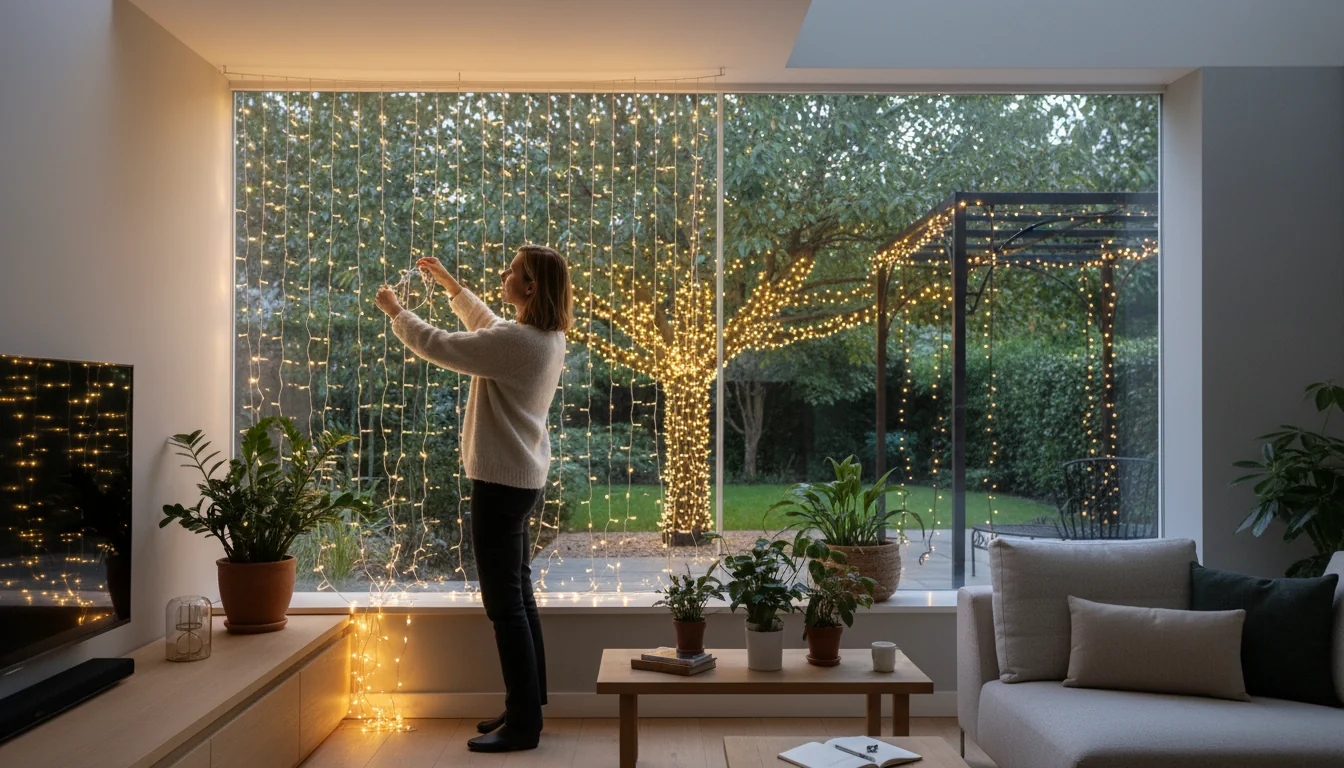 Guirlandes et arbres lumineux: câblage discret et chic - lifestyle