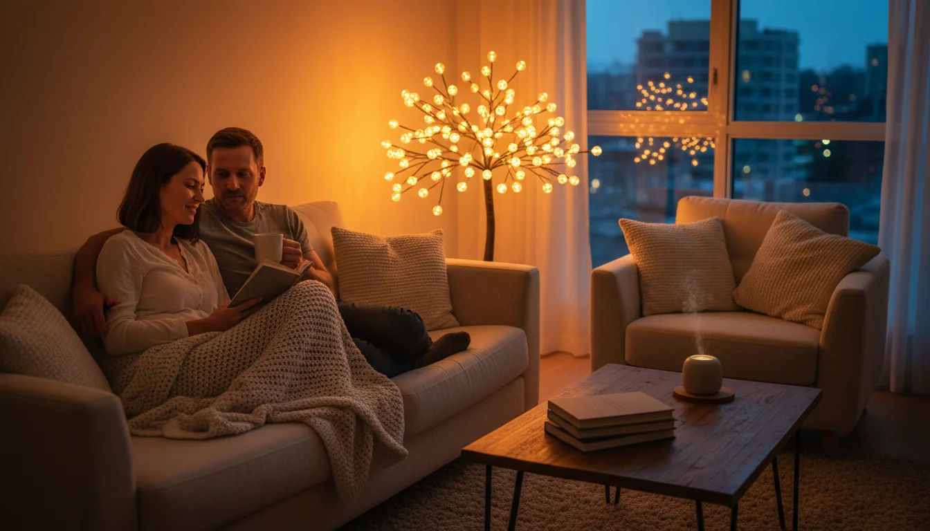 Créer une ambiance cocooning avec un arbre lumineux - lifestyle