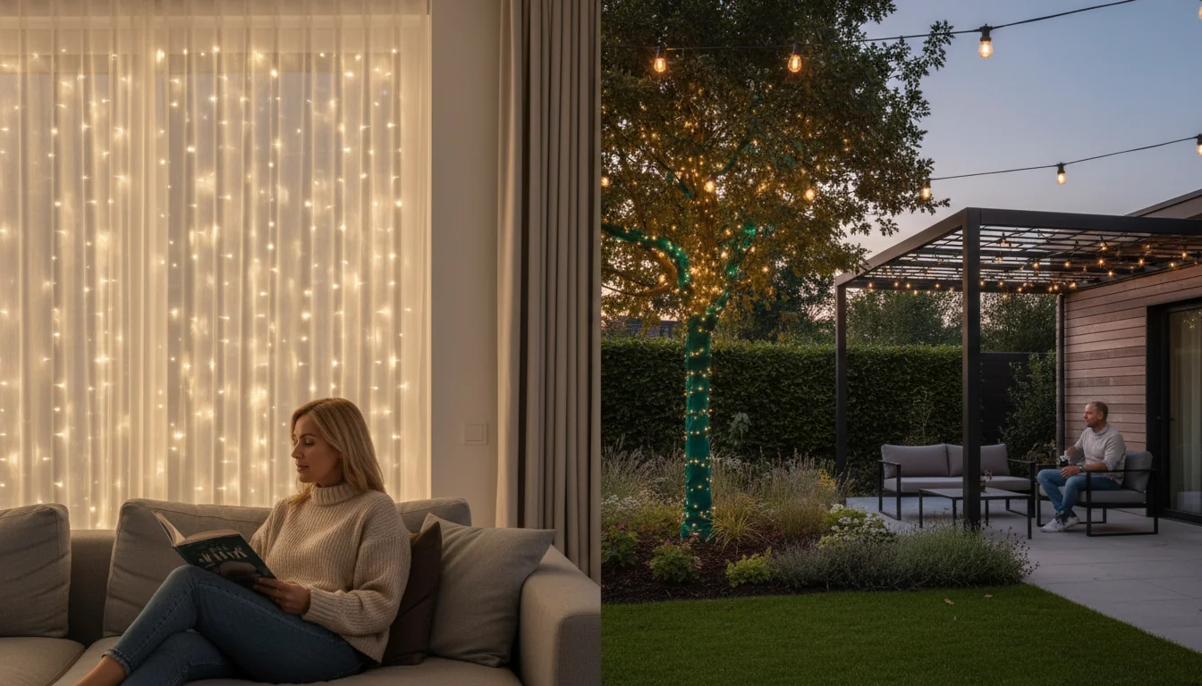 Guirlandes et arbres lumineux: câblage discret et chic - decor