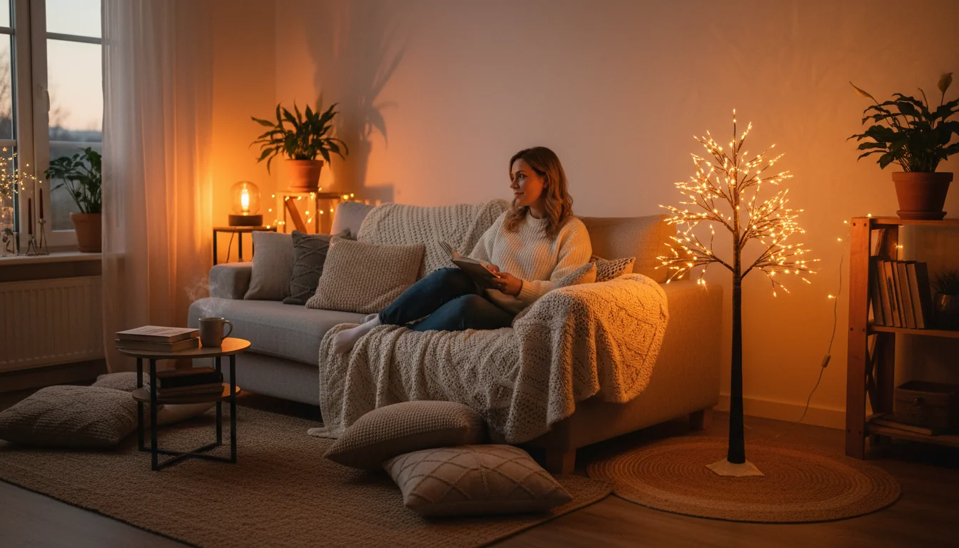 Créer une ambiance cocooning avec un arbre lumineux - decor