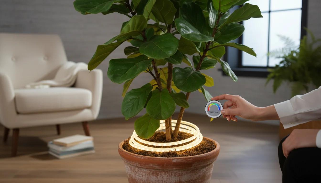 Arbres lumineux et plantes: associations déco réussies - tutorial