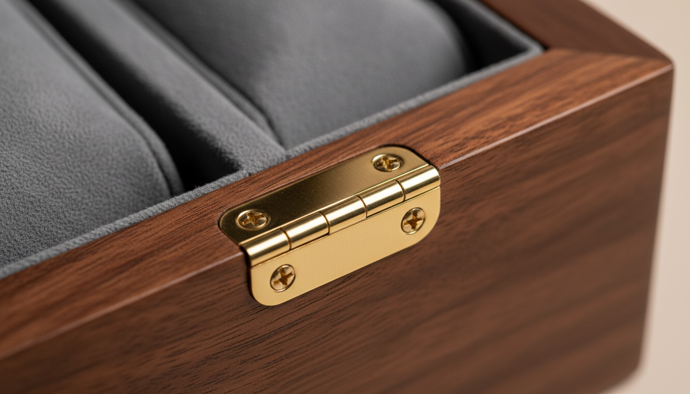 Gros plan sur les coussins en velours gris, épousant parfaitement chaque montre.