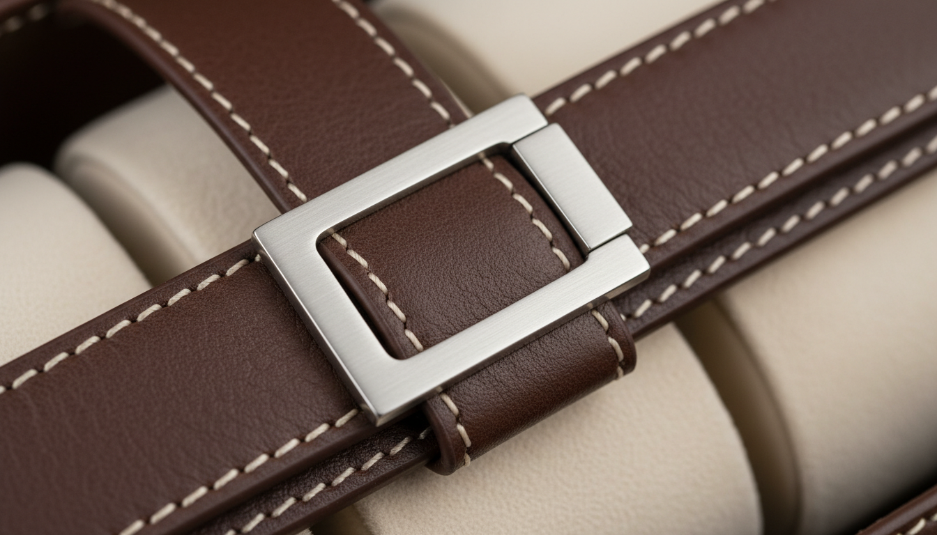 Gros plan sur la doublure douce en velours gris, alliant luxe et protection optimale.