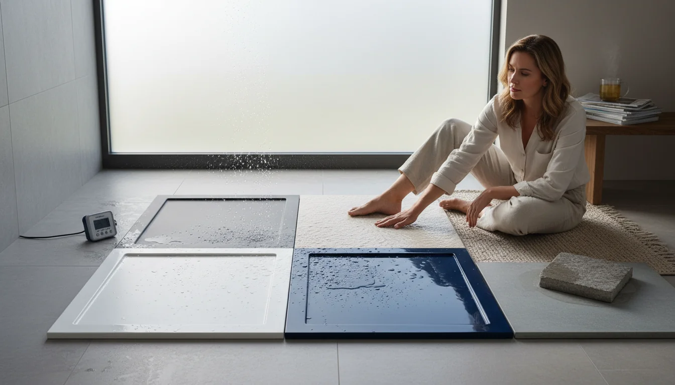 Matériaux de receveur de douche: atouts et limites - ambiance