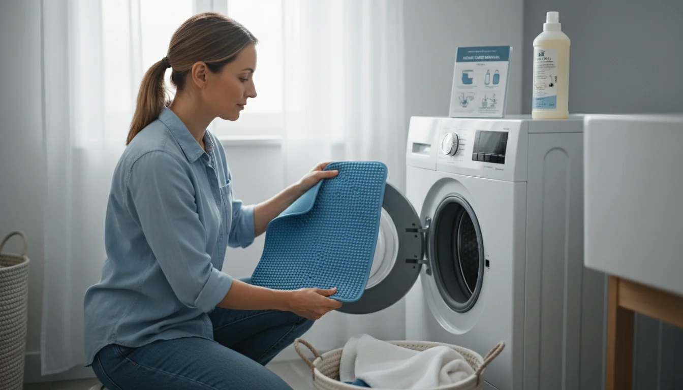 Rutschfeste Duschmatte in der Waschmaschine waschen: Einstellungen - lifestyle