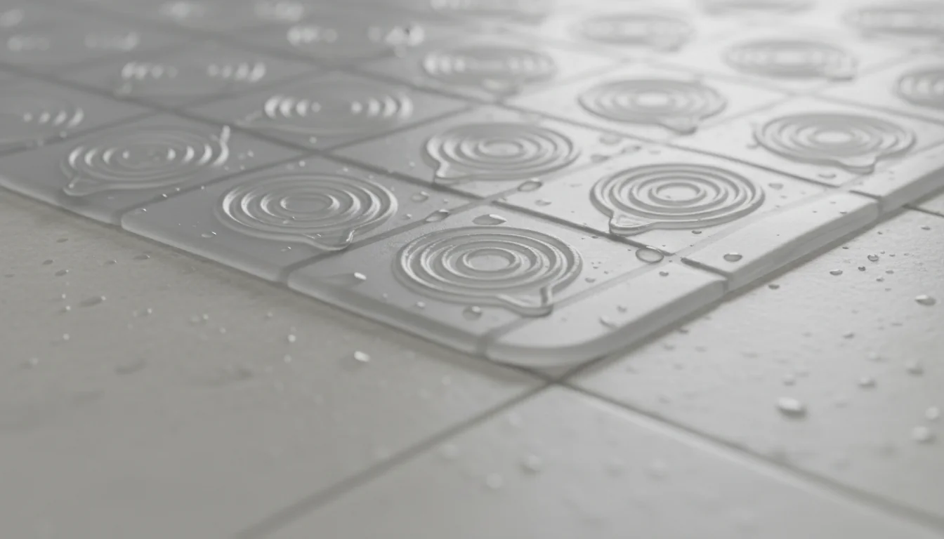 Tapis carré vs rectangulaire: quel format pour votre douche - detail