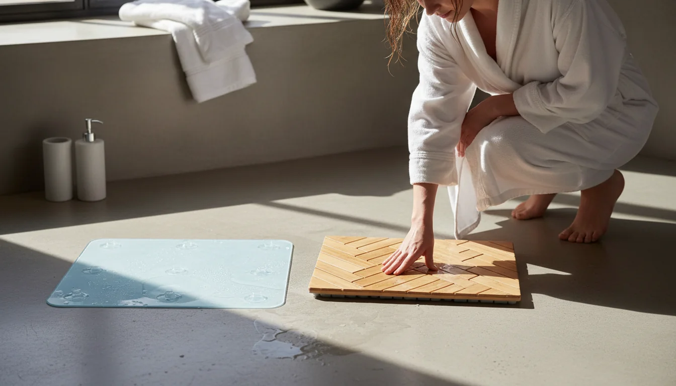 Choisir un tapis de douche antidérapant éco: budget vs premium - ambiance