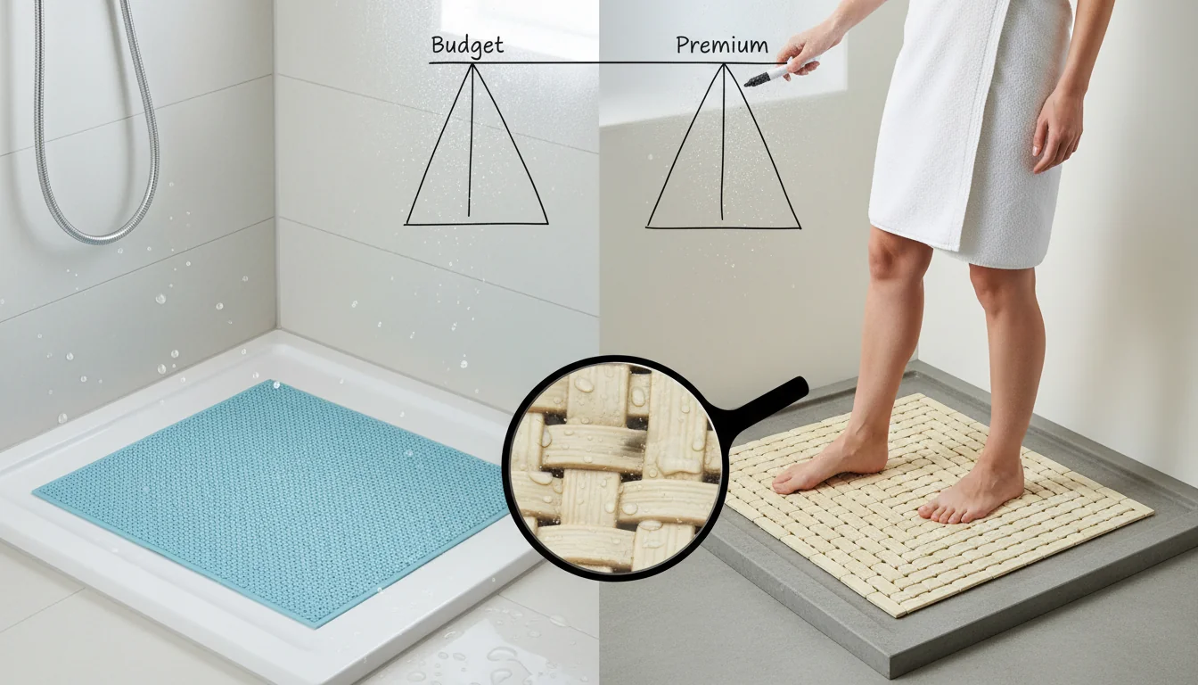 Choisir un tapis de douche antidérapant éco: budget vs premium - decor