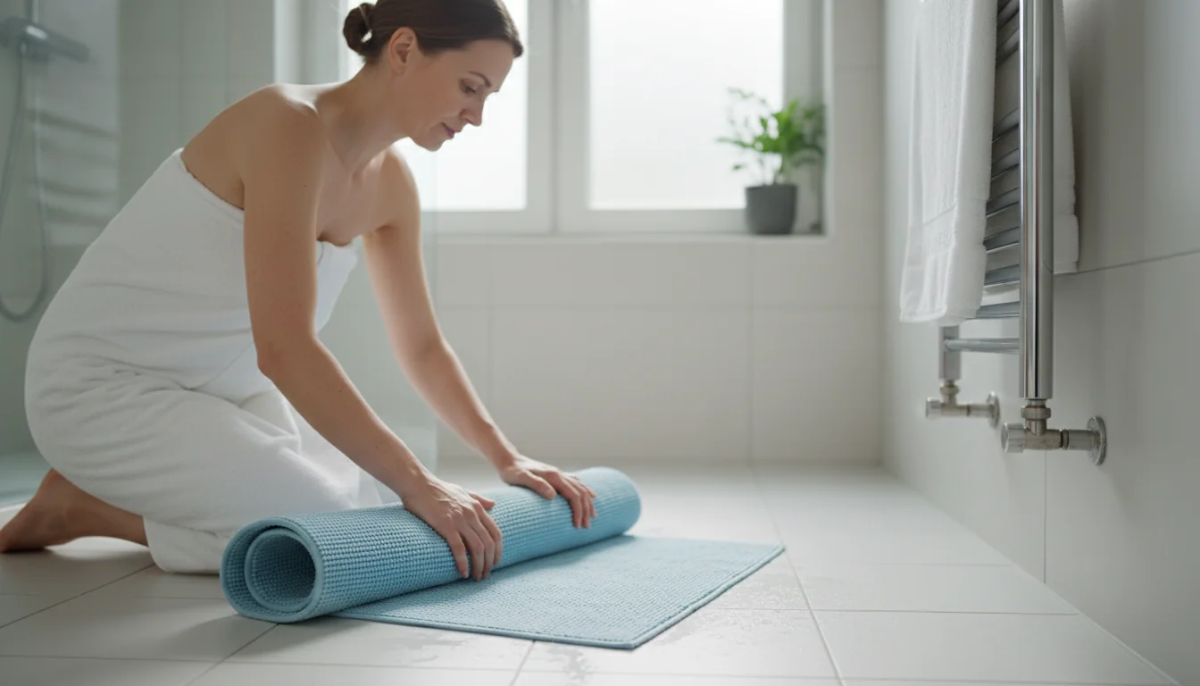 Je antislip douchemat opbergen: ophangen of oprollen? - lifestyle