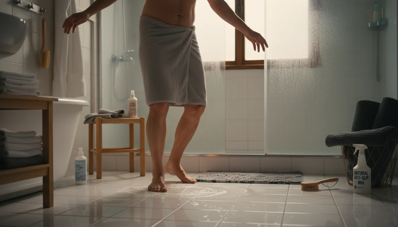 Équilibre précaire sur carrelage mouillé: solutions maison - decor