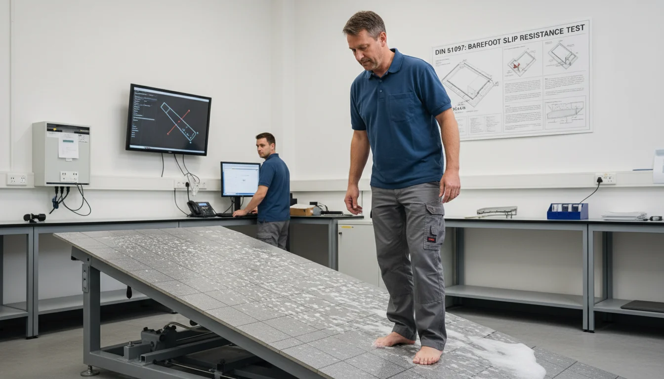 Définition: indice antidérapant pieds nus DIN 51097 - lifestyle