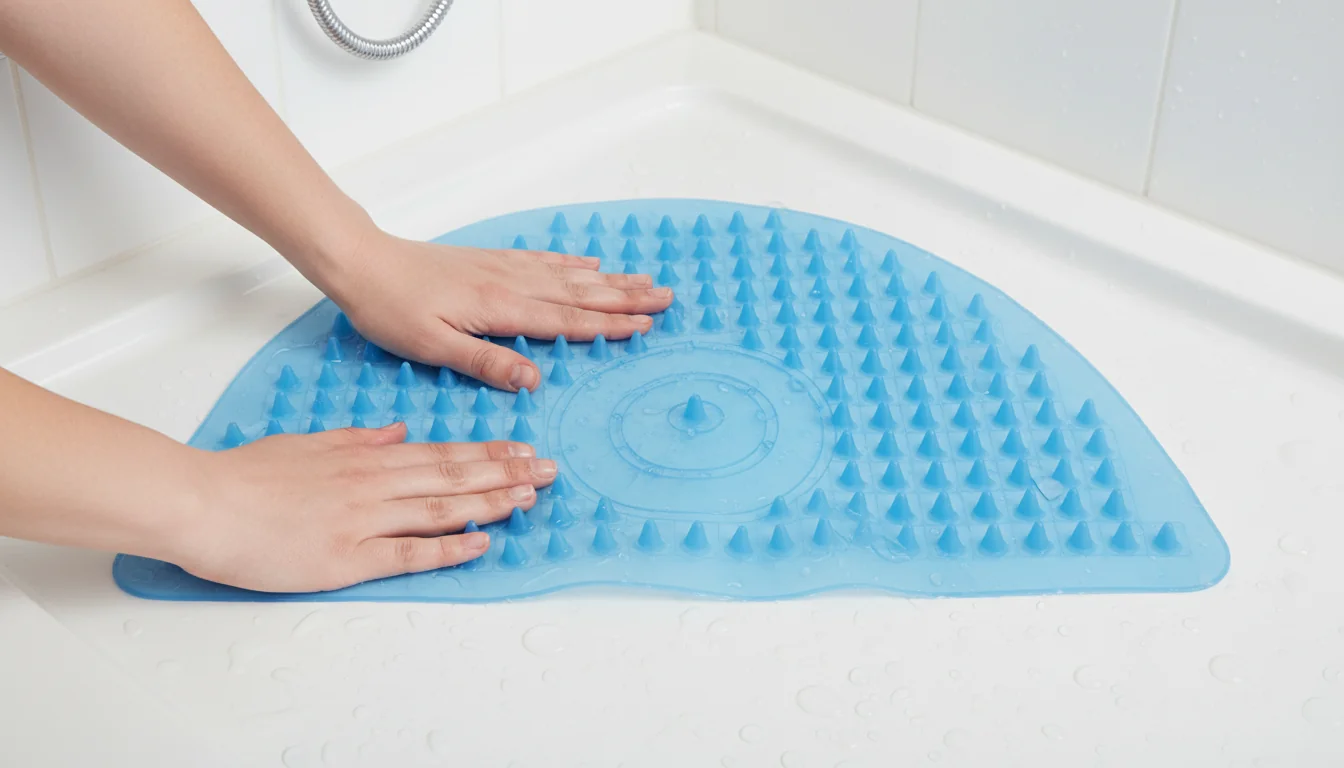 Tapis de douche d’angle antidérapants: modèles malins - tutorial