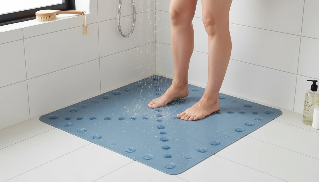 Tapis de douche d’angle antidérapants: modèles malins - decor