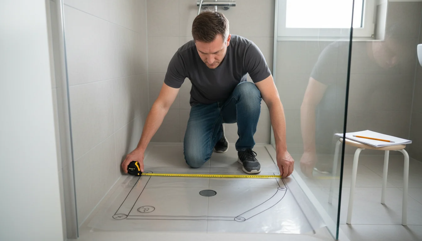 Mesurer sa douche pour un tapis antidérapant sur mesure - decor