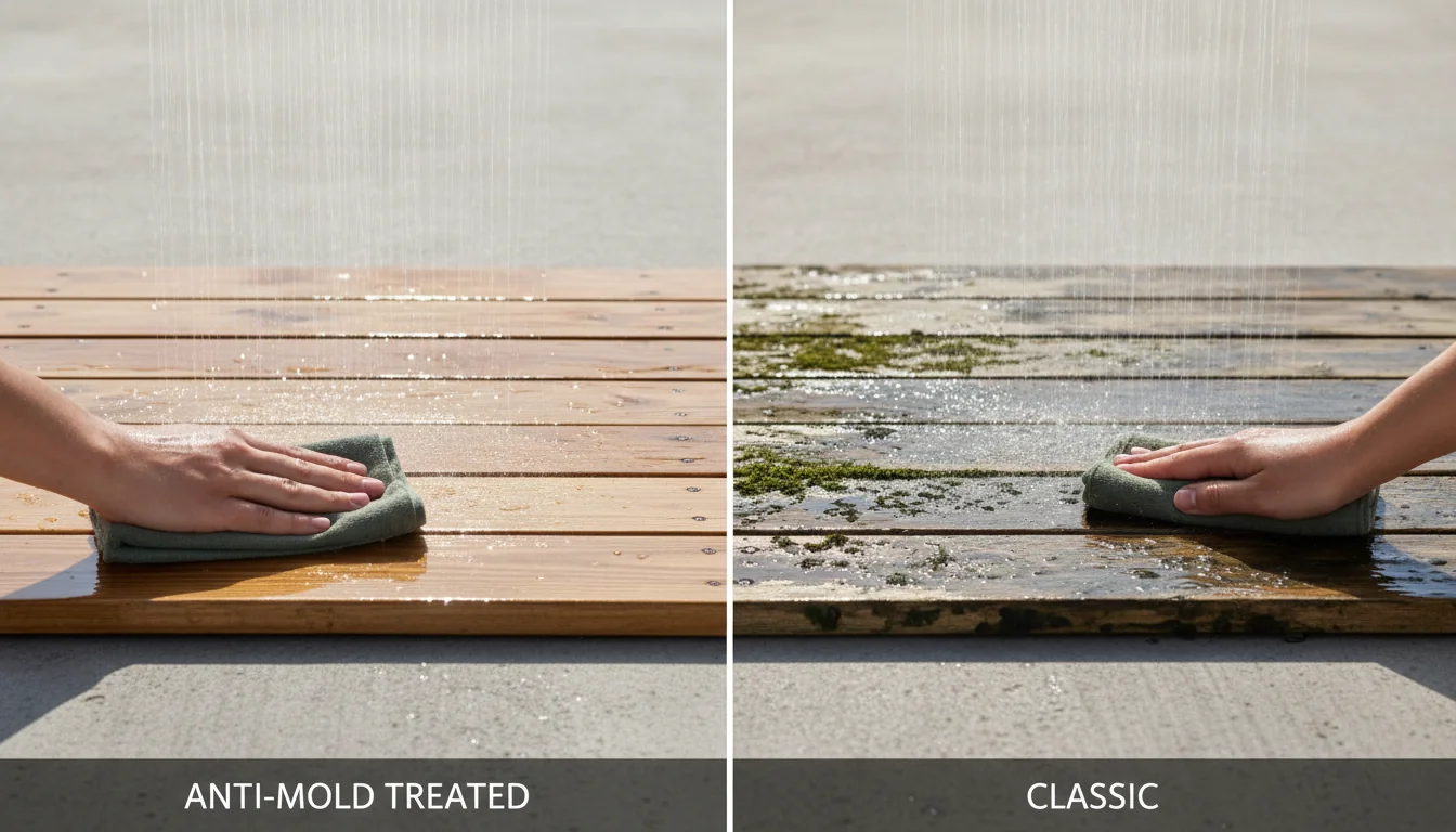 Mold-Resistant Treated vs Classic: Compared Lifespan - detail