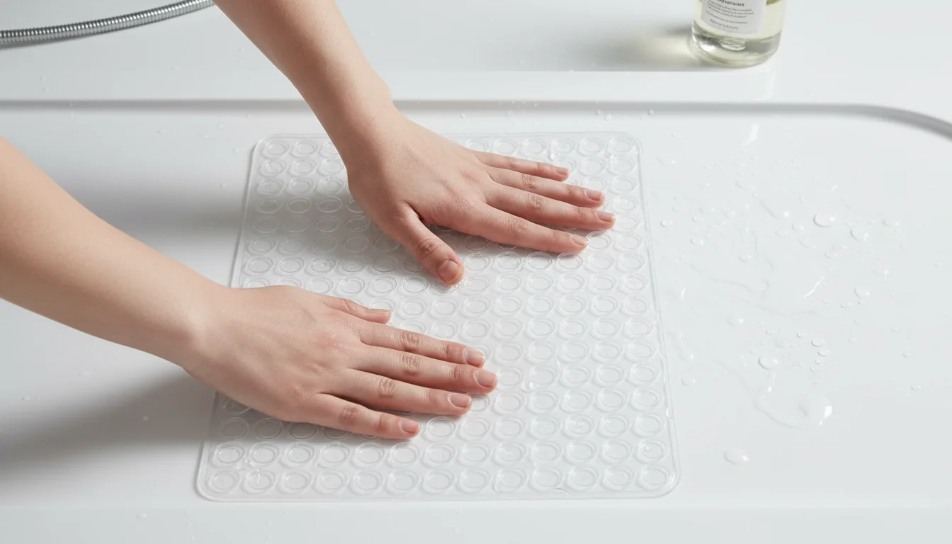 Éviter les marques sur receveur avec un tapis antidérapant - tutorial