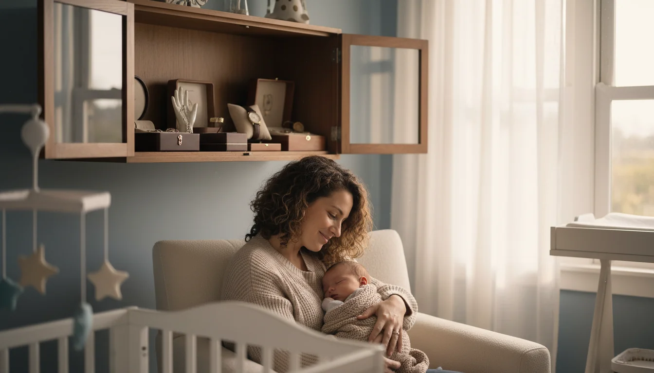 Naissance : sécuriser bijoux et montres loin des petites mains - ambiance
