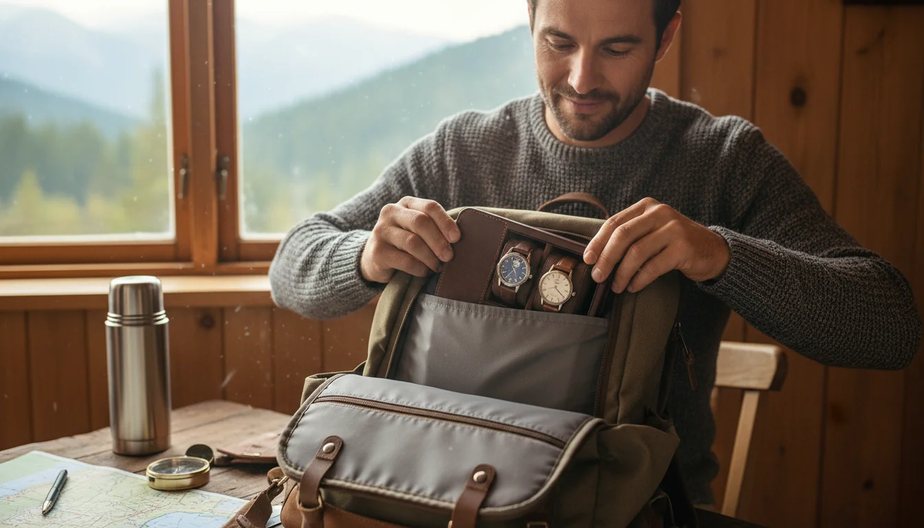 6 étuis à montre 2 montres pour sac à dos (2026) - ambiance