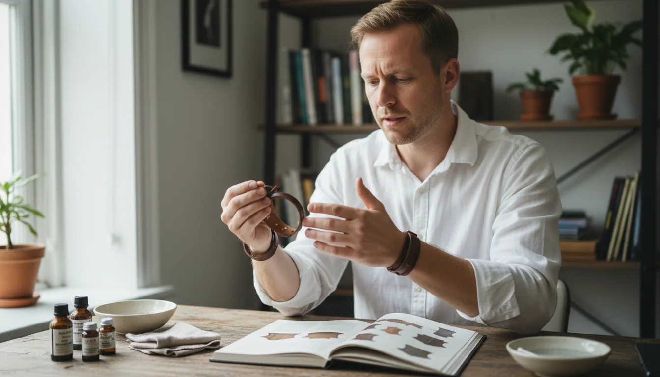 Bracelet cuir qui déteint sur la peau : 6 solutions durables - lifestyle