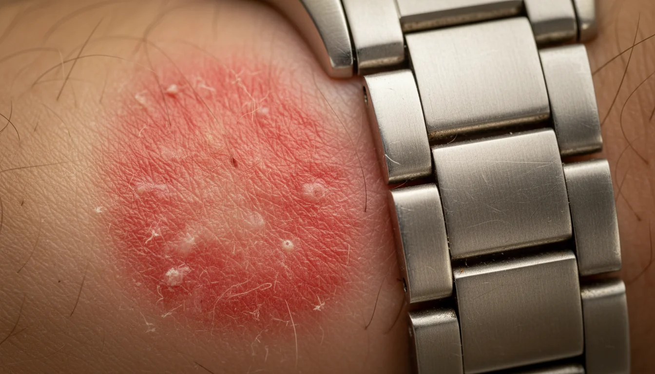 Peau irritée sous bracelet acier : 7 causes et solutions - detail