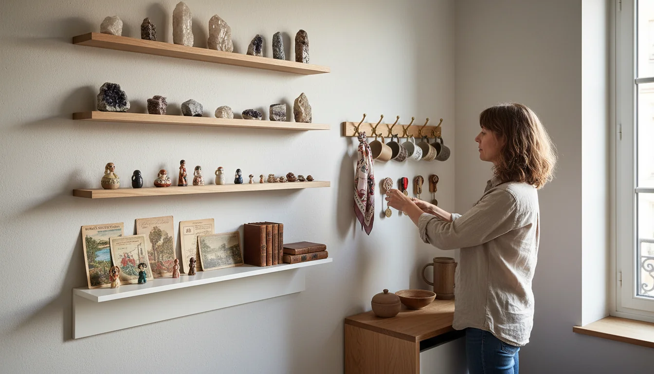 7 rangements muraux discrets pour petites collections - lifestyle