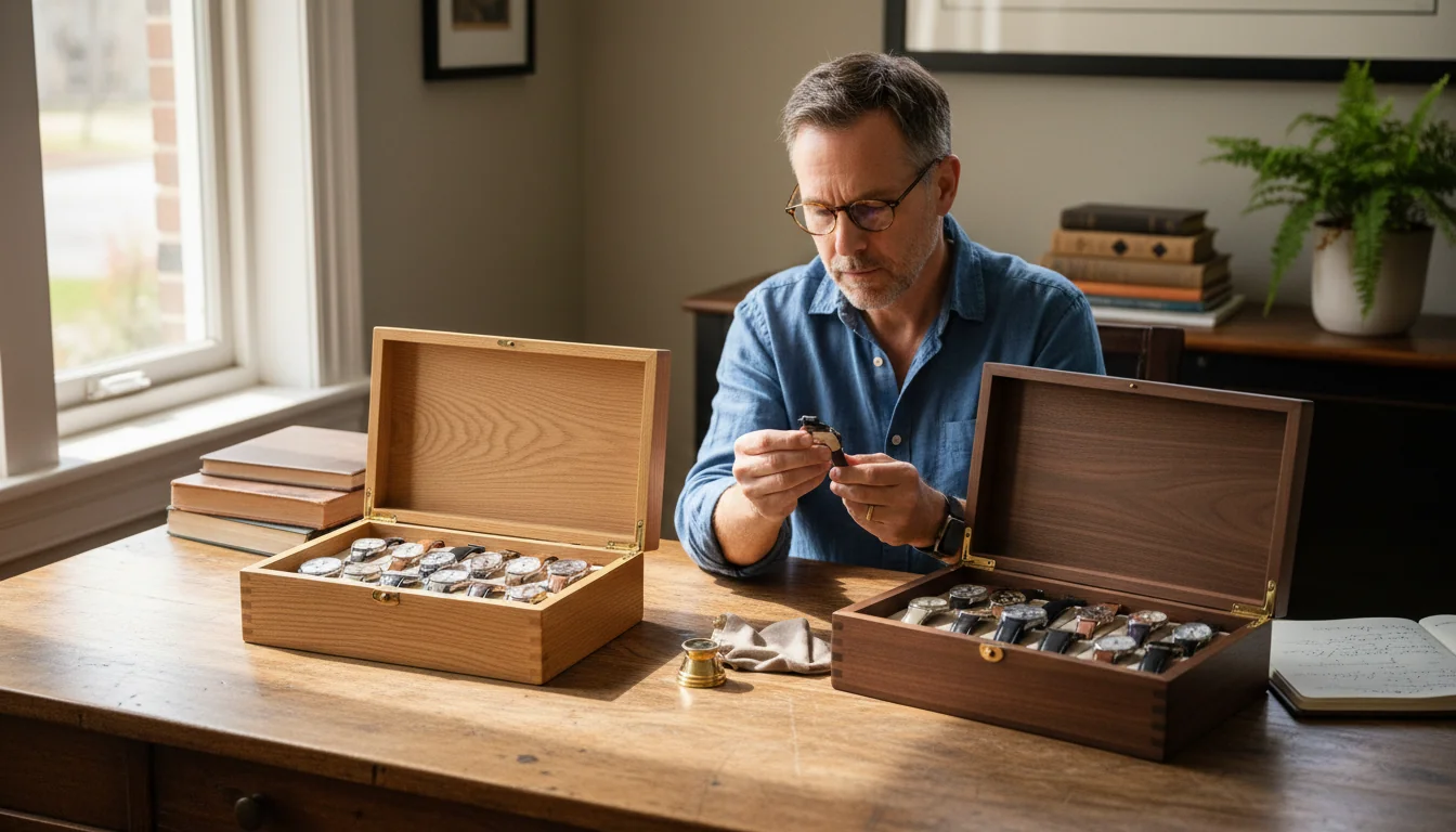 Boîte à montre chêne vs noyer : quel style vieillit mieux - lifestyle