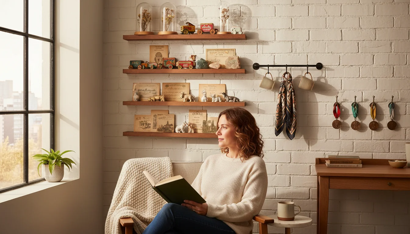 7 rangements muraux discrets pour petites collections - ambiance