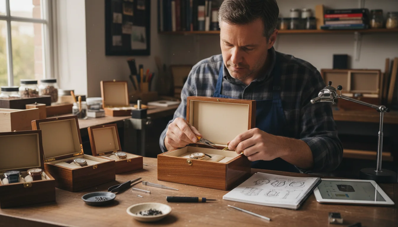 Resserer des charnières de coffret à montre sans jeu - decor