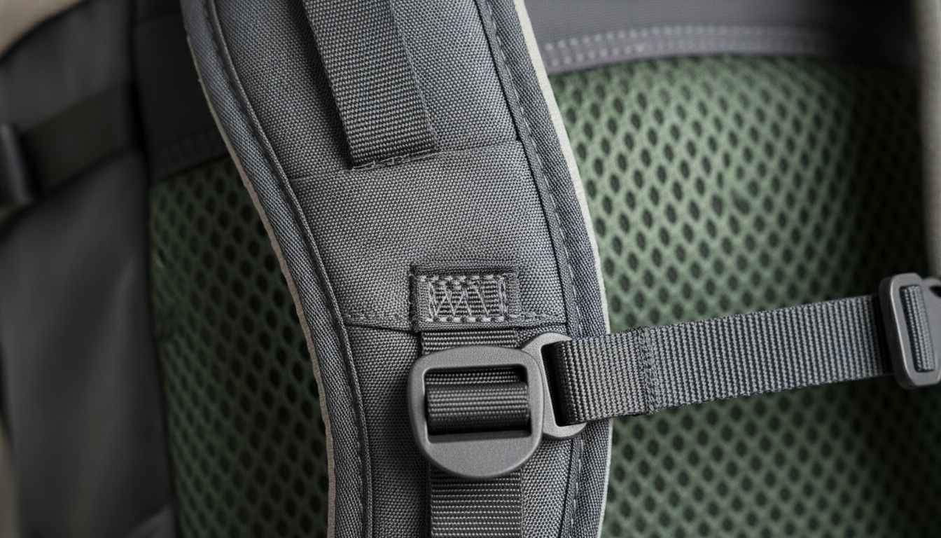 Vue détaillée du sac à dos de randonnée femme présentant ses caractéristiques distinctives