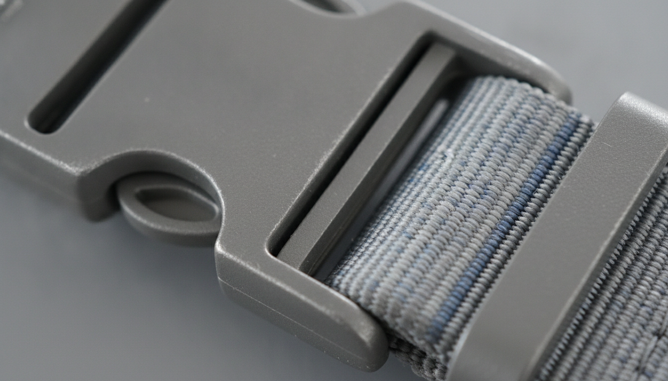Vue détaillée du ceinture de randonnée présentant ses caractéristiques distinctives