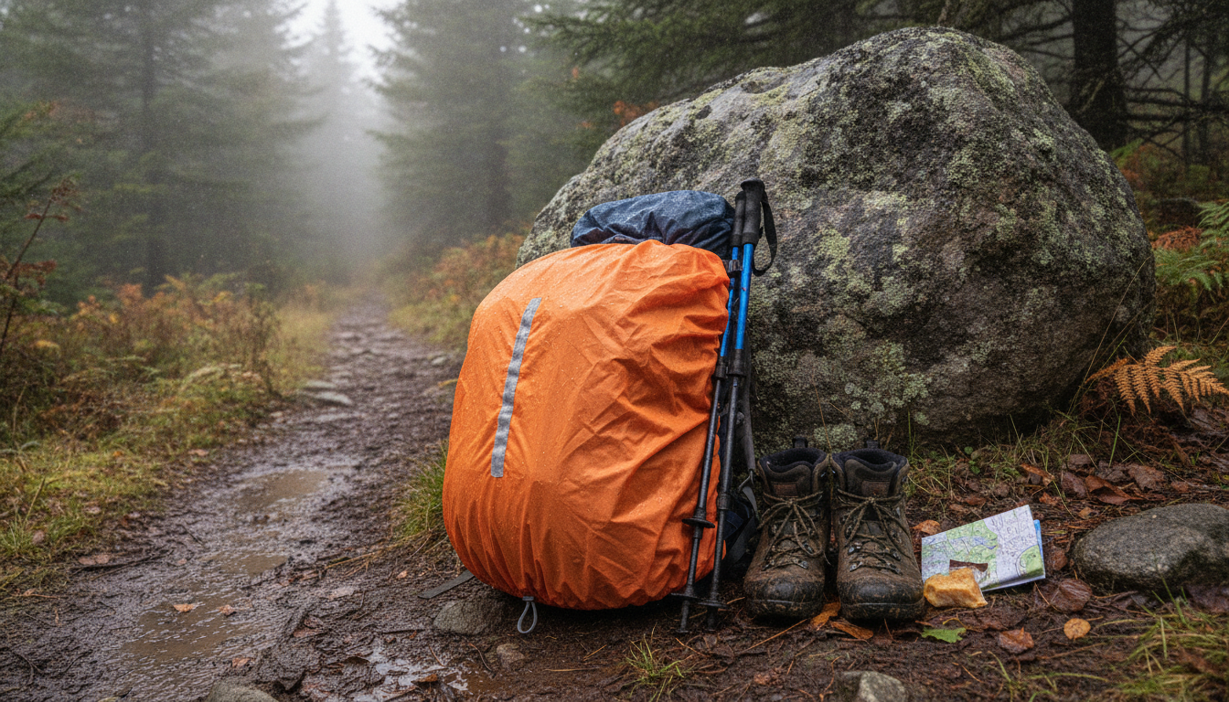 Housse de Pluie Sac à Dos intégré dans un environnement quotidien moderne et accueillant