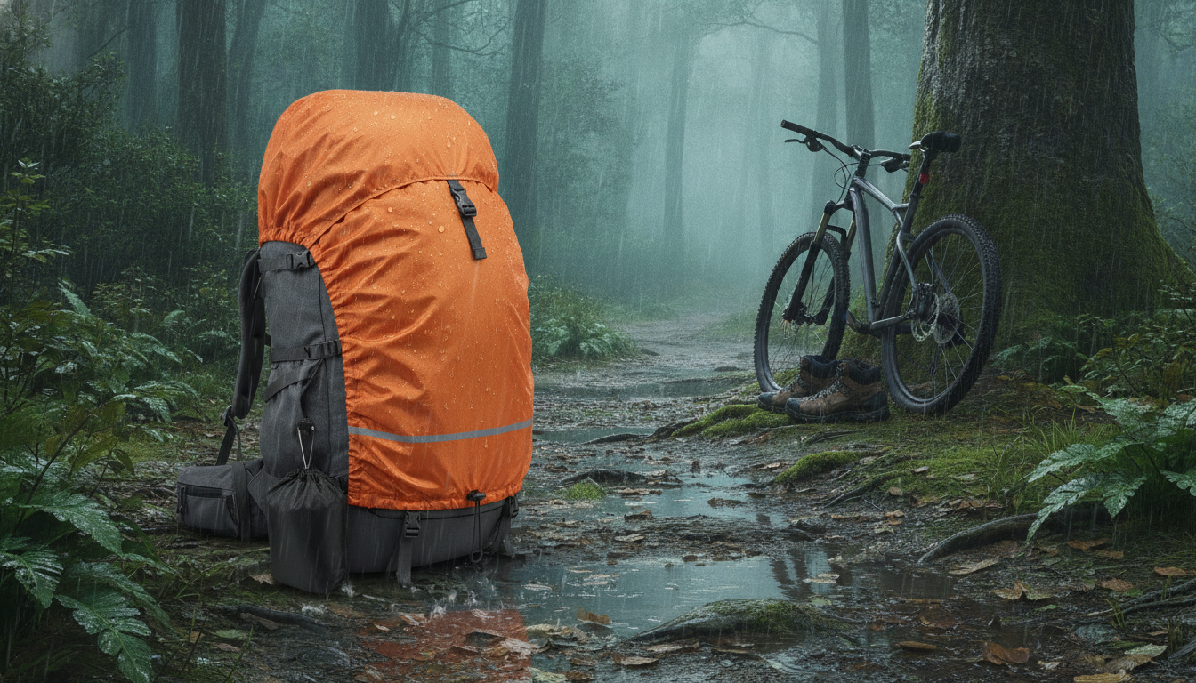Housse de Pluie Sac à Dos mis en valeur dans une ambiance décorative raffinée et harmonieuse