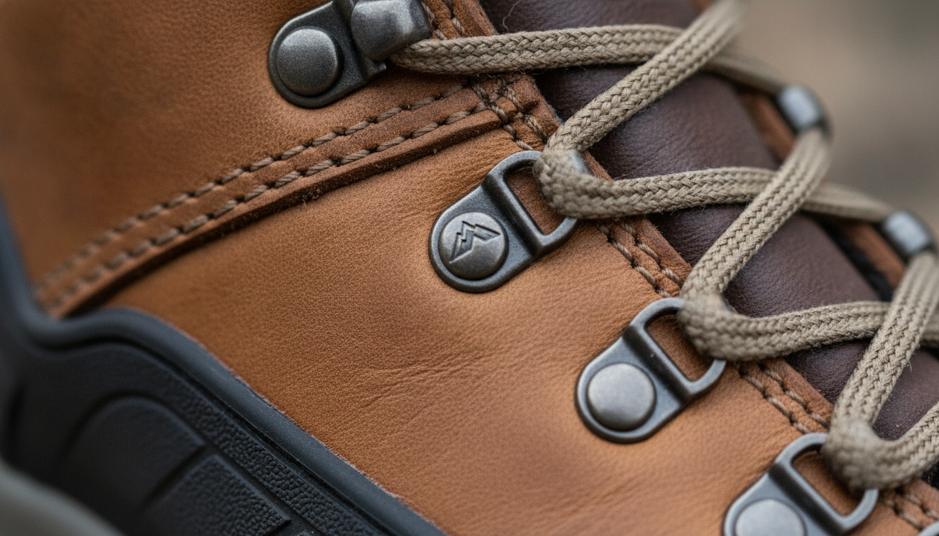 Vue détaillée du bottes randonnée - pointures (35-41) présentant ses caractéristiques distinctives