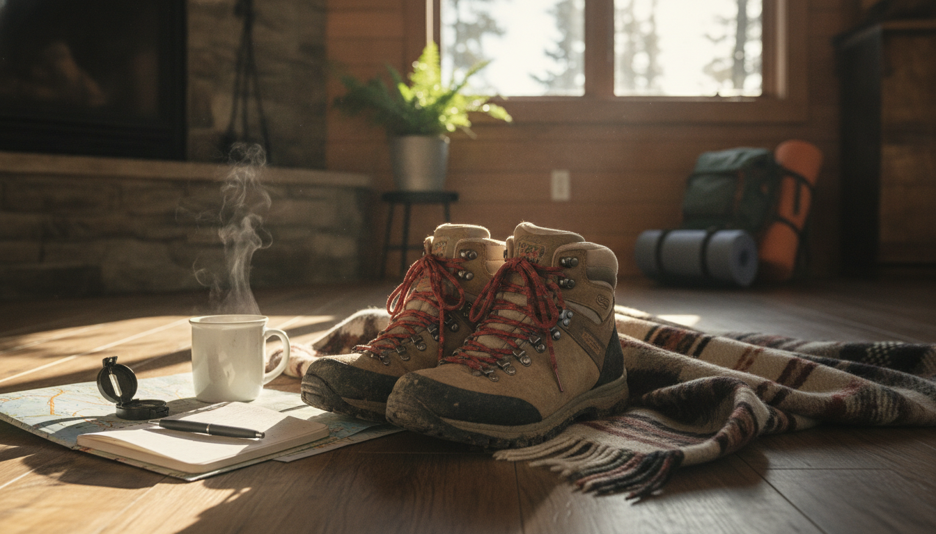 Bottes de Randonnée Femme intégré dans un environnement quotidien moderne et accueillant
