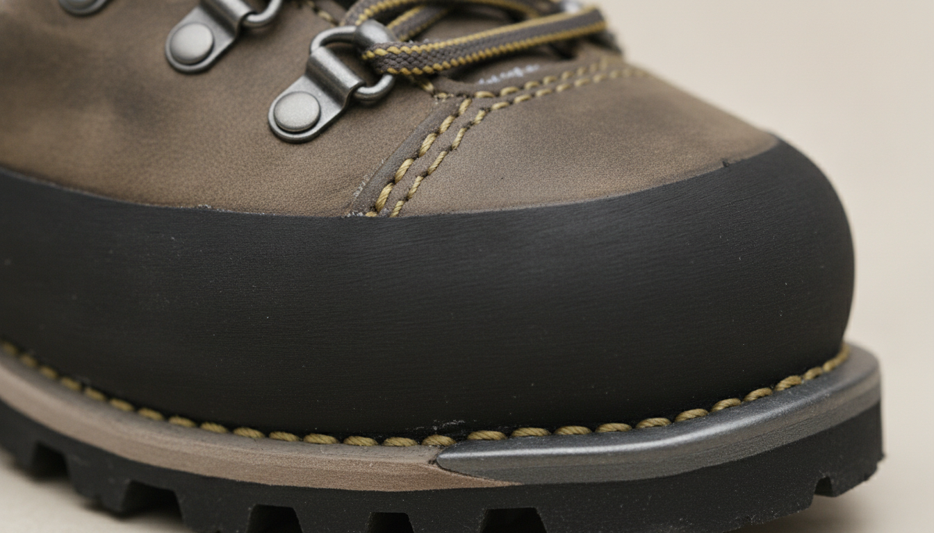 Vue détaillée du bottes pour la montagne présentant ses caractéristiques distinctives