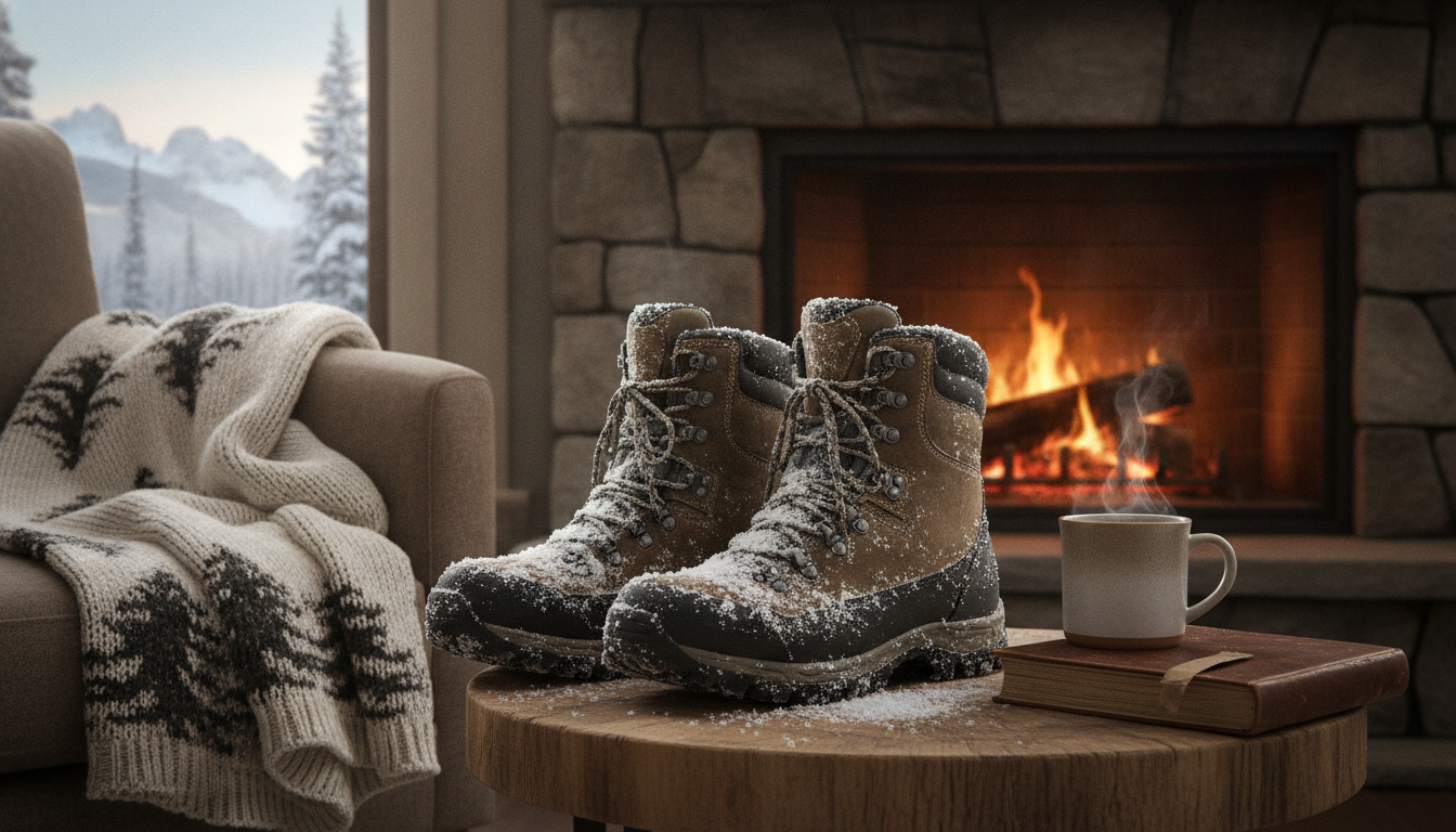 Botte Randonnée Hiver intégré dans un environnement quotidien moderne et accueillant