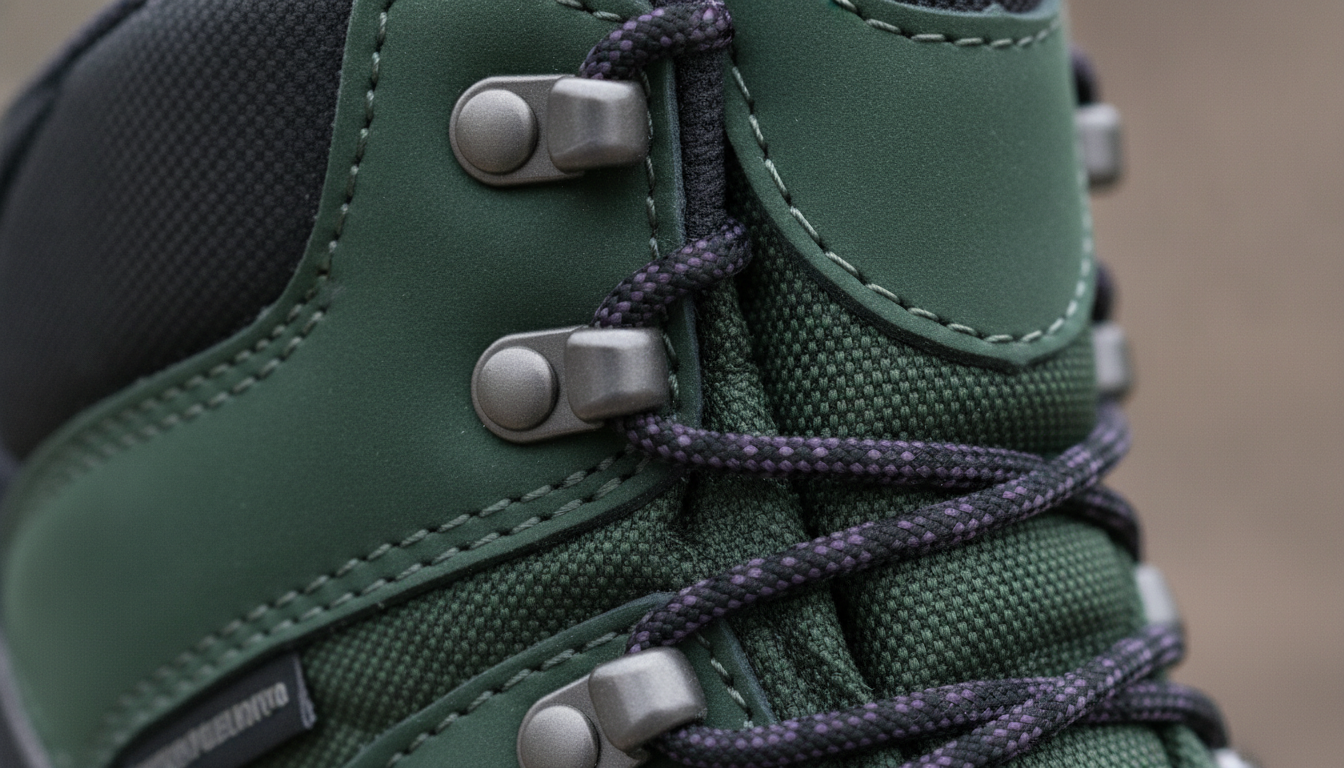 Vue détaillée du chaussures randonnée femme présentant ses caractéristiques distinctives
