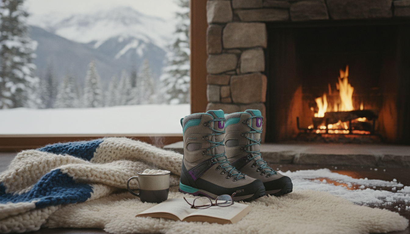 Chaussure Randonnée Neige Femme intégré dans un environnement quotidien moderne et accueillant