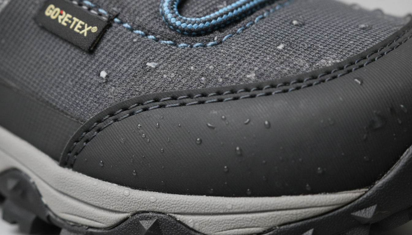 Vue détaillée du chaussures de randonnée femme imperméable présentant ses caractéristiques distinctives