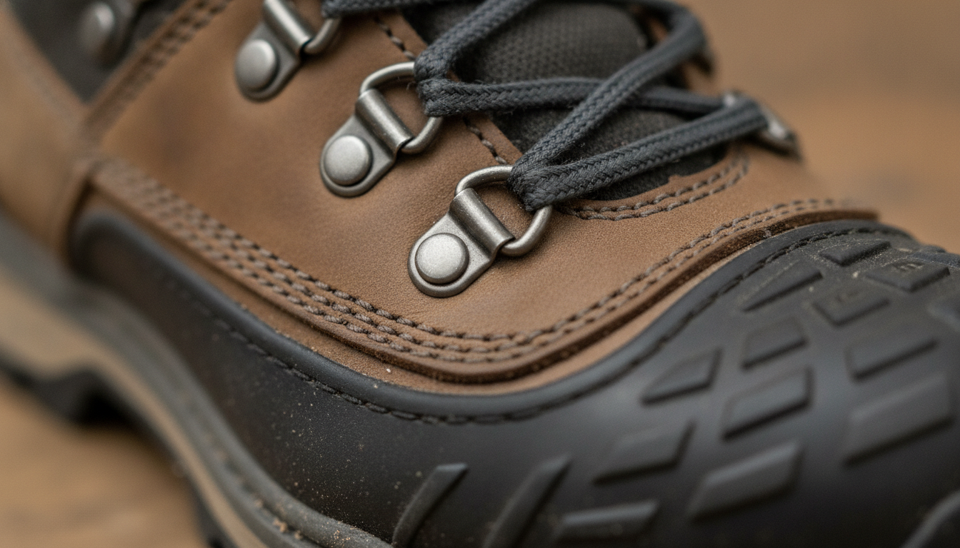 Vue détaillée du chaussure randonnée homme présentant ses caractéristiques distinctives